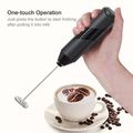 Milk Frother Handheld Household Multifunction Stainless Steel Electric Foam Maker for Egg Coffee Foamer Drink Color-B