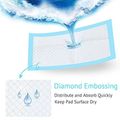 10-pack Disposable Underpads 23'' X 35'' Quick Absorb Breathable Incontinence Pads for Female Elderly Babies Maternity Pet Color-A image 2