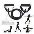 5 Levels Resistance Band Exercise Cord Elastic Muscle Chest Expander Fitness Exercise Band with Handle Multi-color image 3