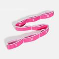 Stretch Out Strap with 8 Loops Adjustable Stretch Bands for Physical Therapy Exercise Yoga Pilates Flexibility Pink image 1