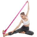 Stretch Out Strap with 8 Loops Adjustable Stretch Bands for Physical Therapy Exercise Yoga Pilates Flexibility Pink image 4