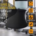 Waist Trainer Belt Cincher Women Weight Loss Stomach Trainer Sweat Waist Trimmer Workout Fitness Shaper with Sauna Suit Effect Black image 3