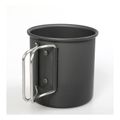 300ML Camping Folding Water Cup Outdoor Portable Ultra Light Aluminum Alloy Cup Black