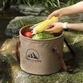 Foldable Water Bucket with Handle Portable Collapsible Fishing Bucket Wash Basin for Outdoor Camping Hiking Fishing Travelling Coffee