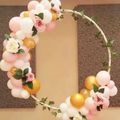 Circle Frame Balloon Arch Decoration Multi-Size Round Backdrop Decorations for Party Birthday Wedding Graduation Baby Shower White image 3