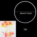 Circle Frame Balloon Arch Decoration Multi-Size Round Backdrop Decorations for Party Birthday Wedding Graduation Baby Shower White image 5
