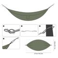 Camping Hammock Portable Single Hammocks Camping Accessories for Backpacking Travel Beach Backyard Hiking Black image 2