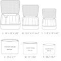 6Pcs Packing Cubes Set Travel Luggage Packing Organizers for Travel Accessories Grey image 1