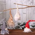 gnomo enfeites de natal natal pendurado decoração brilhante decoração da árvore de natal Cor Bege image 4