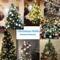 24 peças enfeites de bolas de natal decoração de árvore de natal bola pendurada decorações de festa de natal Vermelho image 4