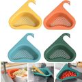 4 peças cesta de drenagem de pia de cozinha cisne pendurado prateleira de cesta de drenagem triangular rápida vazamento de água Multicolorido
