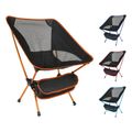 Portable Camping Chair Compact Ultralight Backpacking Chair Folding Chairs with Carry Bag for Camping Fishing Hiking Picnic Self-driving Tour Red image 4