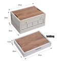Durable Cargo Storage Box Wheeled Foldable Storage Bin with Lid Multipurpose Portable Collapsible Organizer Box White image 2