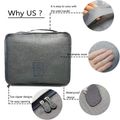 6Pcs Packing Cubes Set Travel Luggage Packing Organizers for Travel Accessories Grey image 5