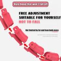 Smart Weighted Fit Hoop with 24 Detachable Knots 2 in 1 Abdomen Fitness Massage Hula Circle for Adults Weight Loss Pink image 3