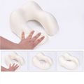 Travel Pillow Memory Foam Neck Pillow with Storage Bag for Airplane Car Travel Accessories Pink image 2