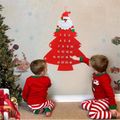 ورأى عيد الميلاد قدوم التقويم شجرة عيد الميلاد العد التنازلي الحلي الباب الجدار شنقا التقويم زينة أحمر image 2