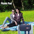 Picnic Blanket Large Capacity Waterproof Foldable Thick Picnic Pad for Camping Hiking Park Garden Travel Outdoor Blue image 4