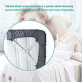4-pack Bed Sheet Holder Straps Adjustable Crisscross Sheet Stays Keepers Bedsheet Holders Fasteners White image 4