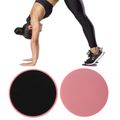 2-pack Exercise Core Sliders Dual-Sided Gliding Discs for Full Body Workout Fitness Home Exercise Equipment Pink