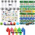 40Pcs Sporting Events Soccer Football Party Supplies Set Soccer Clap Circle Bracelet Football Theme Party Decorations Multi-color