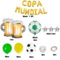 39Pcs Spanish Football Theme Balloon Set Soccer Party Balloons Supplies Party Decorations Color-D image 4