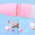 Silicone Squeeze Feeding Spoon Baby Food Dispensing Spoon with Dust Cover for Rice Cereal Fruit Juice Pumpkin Paste Pink image 5