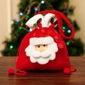 1 قطعة عيد الميلاد نمط الديكور الرباط هدية حقيبة حقيبة حلوى التفاح اللون- أ image 1