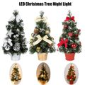 40cm/15.75inch LED Mini Christmas Tree Night Light Tabletop Decoration Xmas Decorative Light Red image 3