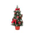 40cm/15.75inch LED Mini Christmas Tree Night Light Tabletop Decoration Xmas Decorative Light Red image 1