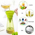 4-pack 4 Sizes of Kitchen Funnel Set Silicone Collapsible Funnel Kitchen Essentials Multi-color image 3