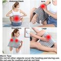 Heating Pad with 6 Heat Settings and 4 Time Settings for Cramps and Abdomen Back Neck Shoulder Arm Leg Pain Relief Color-A image 3