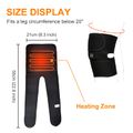 Heating Pad Wrap for Knee Pain Relief Portable Knee Brace Wrap with 3 Heating Setting and USB Charging Color-A image 1