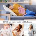 2L Hot Water Bottle Hot Water Bag with Soft Plush Cover Removable Hot Cold Pack for Menstrual Cramps and Pain Relief Pink image 2