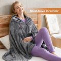 Heated Blanket Cozy Soft Electric Throw with 3 Heating Levels & 8 Zones Fever Fast Heating USB Charging Color-A image 1