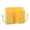 2Pcs Wall Mount Phone Holder Self-Adhesive Charging Phone Stand Remote Control Organizer Storage Box Color-A image 1