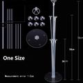 7-pack/13-pack Birthday Party and Wedding Decoration Splicing Transparent Table Floating Support Balloon Display Stand Balloon Pole White image 5