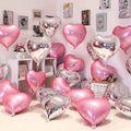 10-pack Heart Balloon for Valentine Wedding Birthday Anniversary Party Decoration Pink image 2