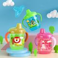 250ML/8.45OZ Hard Spout Sippy Cup with Handle Cartoon Pattern Water Cup for Toddlers Kids Girls Boys Color-A image 1