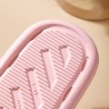 Removable Plush Slippers EVA Waterproof Vamp Detachable Indoor Home Slides Pink image 5