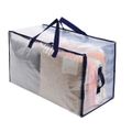 Comforter Storage Bag with Sturdy Handles & Premium Dual Zipper for Clothes Blankets Quilt Duvet Bedding Color-A image 1