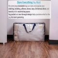Comforter Storage Bag with Sturdy Handles & Premium Dual Zipper for Clothes Blankets Quilt Duvet Bedding Color-A image 5