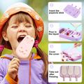 Popsicles Molds Reusable Silicone Easy Release Ice Pop Make Color-A image 3