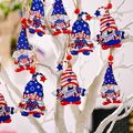 9-pack Independence Day Wooden Ornaments Hanging Wooden Pendants for 4th of July Party Supplies Decorations Color-A image 4