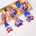 9-pack Independence Day Wooden Ornaments Hanging Wooden Pendants for 4th of July Party Supplies Decorations Color-A image 5