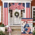 4th of July American Bunting Flag Stars and Stripes Flag Banner for Independence Day Decorations Color-A image 5