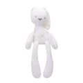 7.8''/15.6'' Soft Adorable Animal Rabbit Baby Pillow Infant Sleeping Stuff Toys Baby 's Playmate Toddler Gift Creamy White