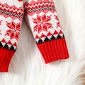 Christmas Baby Boy/Girl Allover Pattern Long-sleeve Knitted Sweater Red