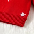 Christmas Baby Boy/Girl Santa Graphic Red Knitted Sweater Red image 4