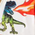 Kid Boy Animal Dinosaur Print Long-sleeve Tee White